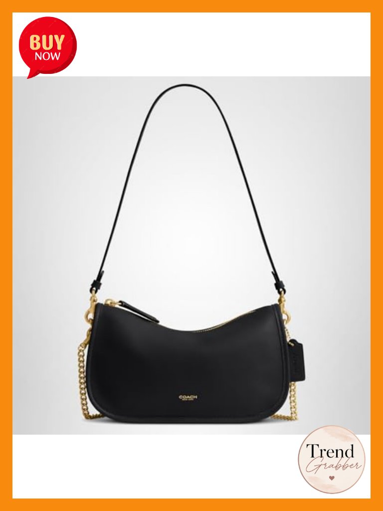 Natural Grain Leather Satchel Crossbody Bag